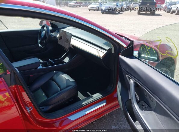 5YJ3E1EB0KF237669 2019 TESLA MODEL 3 Красный Вид салона спереди
