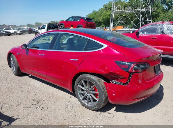 5YJ3E1EB0KF237669 2019 TESLA MODEL 3 Красный Задняя левая четверть