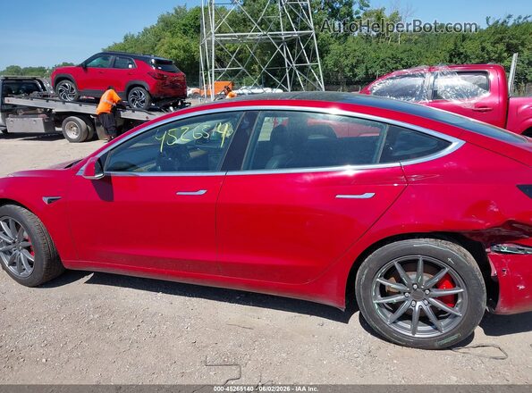 5YJ3E1EB0KF237669 2019 TESLA MODEL 3 Красный Вид задней части салона