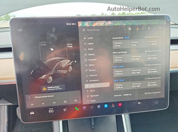 5YJ3E1EB0KF388575 2019 TESLA MODEL Black 