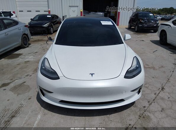 5YJ3E1EB0KF494640 2019 TESLA MODEL 3 White Dashboard view