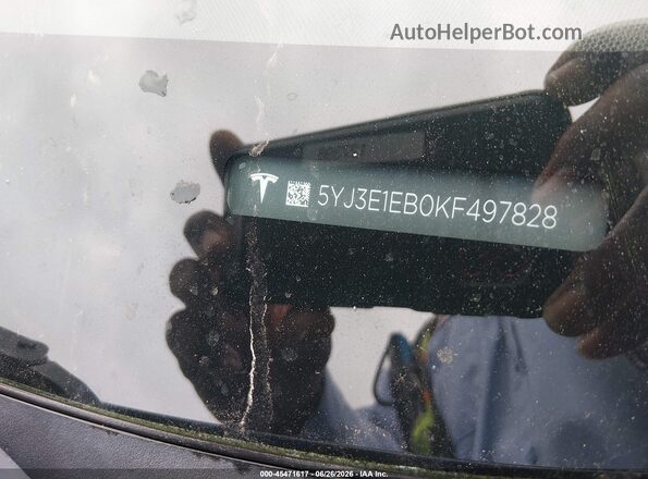 5YJ3E1EB0KF497828 2019 TESLA MODEL 3 Gray Widok komory silnika