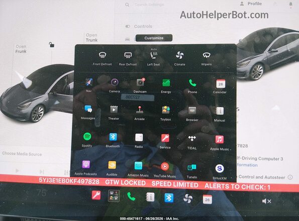 5YJ3E1EB0KF497828 2019 TESLA MODEL 3 Gray 