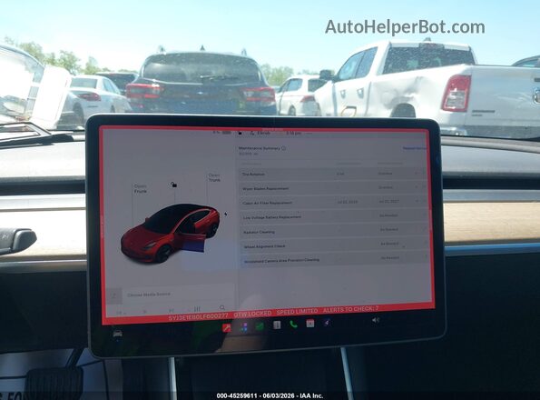 5YJ3E1EB0LF600277 2020 TESLA MODEL 3 Red 
