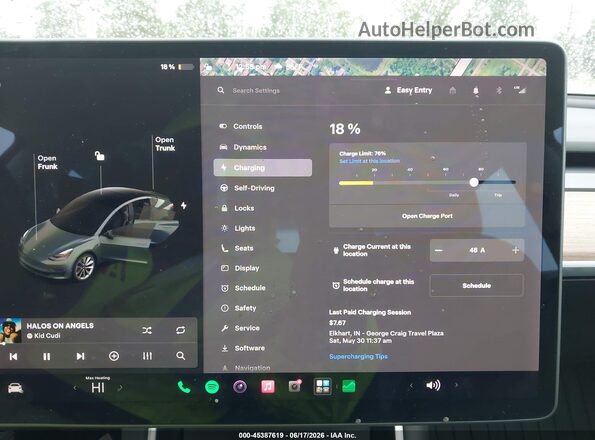 5YJ3E1EB0LF620187 2020 TESLA MODEL 3 Gray 