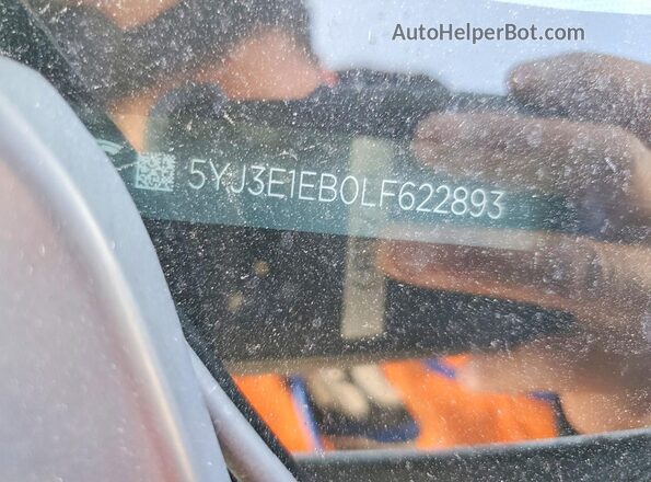 5YJ3E1EB0LF622893 2020 TESLA MODEL White 