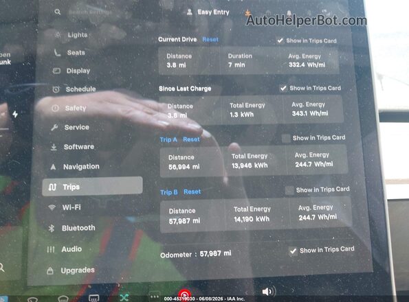 5YJ3E1EB0LF635028 2020 TESLA MODEL 3 Black Հետևի նստատեղերի տեսք