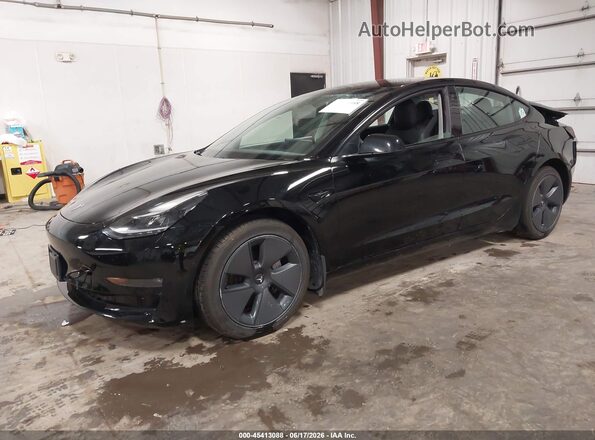 5YJ3E1EB0MF065579 2021 TESLA MODEL 3 Black Przód lewy