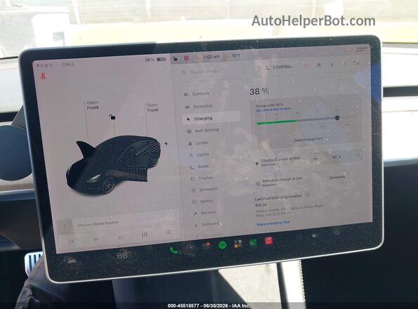 5YJ3E1EB0MF073665 2021 TESLA MODEL 3 Черный 