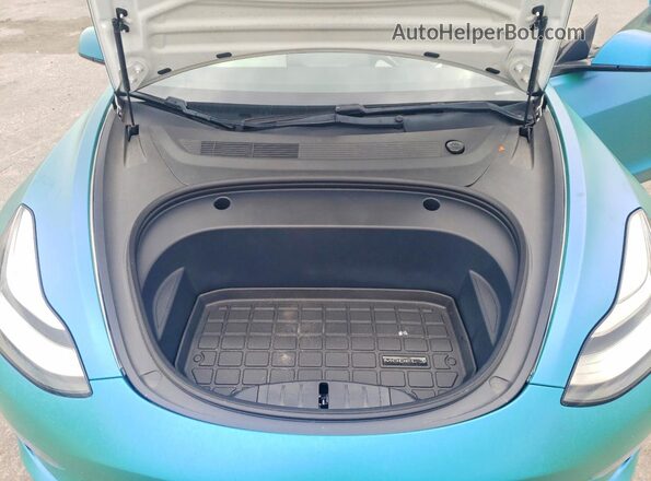 5YJ3E1EB0MF837014 2021 TESLA MODEL Two Tone Rear interior view