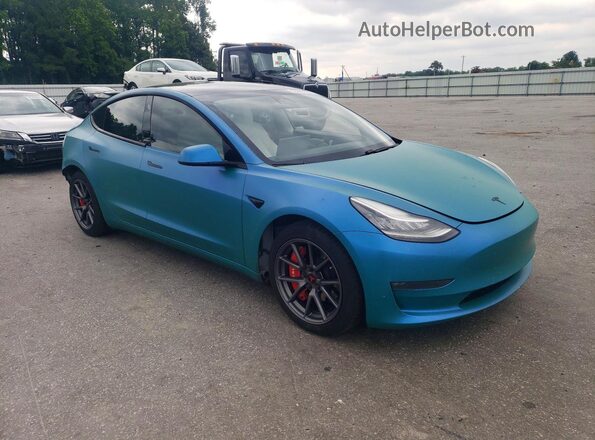 5YJ3E1EB0MF837014 2021 TESLA MODEL Two Tone Front right