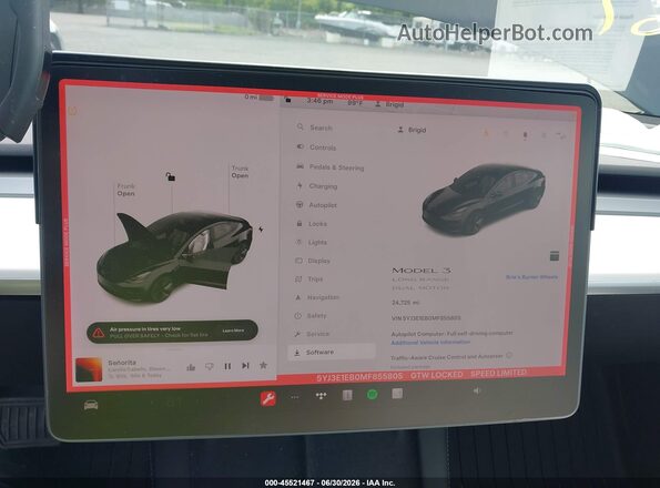 5YJ3E1EB0MF855805 2021 TESLA MODEL 3 Black 