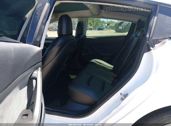 5YJ3E1EB0NF109291 2022 TESLA MODEL 3 White VIN კოდის სტიკერის ხედი