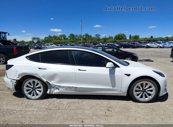 5YJ3E1EB0NF109291 2022 TESLA MODEL 3 White წინა პანელის ხედი