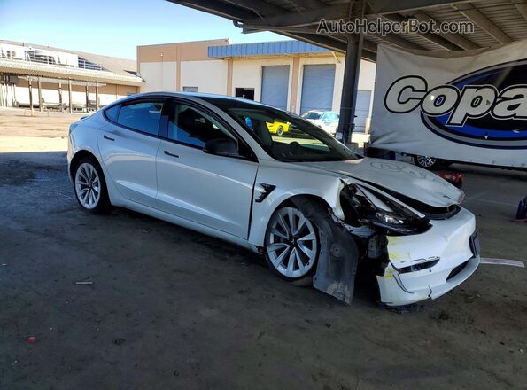5YJ3E1EB0NF143327 2022 TESLA MODEL White 