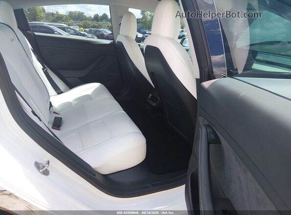 5YJ3E1EB0NF155350 2022 TESLA MODEL 3 White Вид наклейки з VIN-кодом