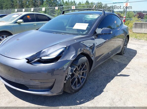 5YJ3E1EB0NF170883 2022 TESLA MODEL 3 Gray Вид спереду
