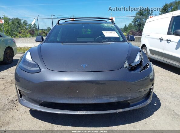 5YJ3E1EB0NF170883 2022 TESLA MODEL 3 Gray Вид щитка приладів