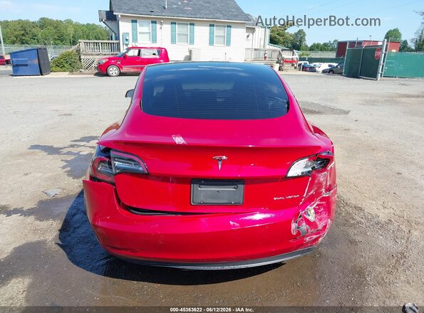 5YJ3E1EB0NF232038 2022 TESLA MODEL 3 Burgundy წინა ხედი