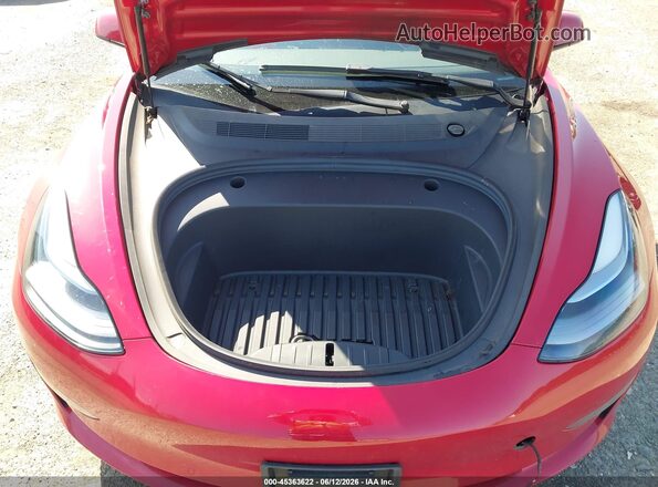 5YJ3E1EB0NF232038 2022 TESLA MODEL 3 Burgundy უკანა ხედი