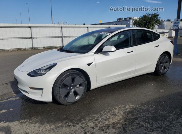 5YJ3E1EB0NF259546 2022 TESLA MODEL White 