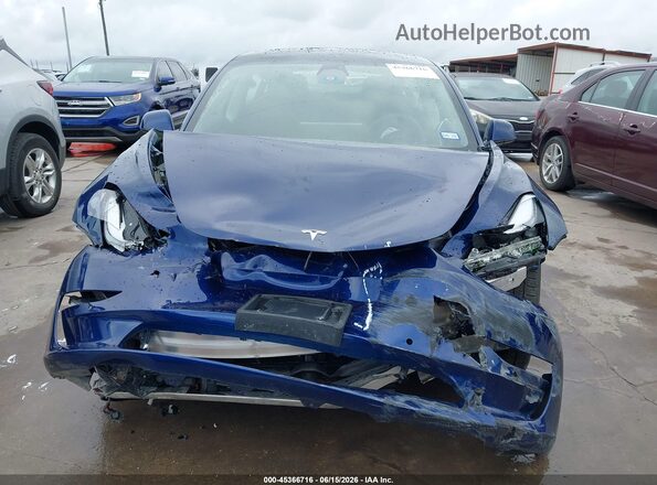 5YJ3E1EB0NF271518 2022 TESLA MODEL 3 Blue Instrument cluster view