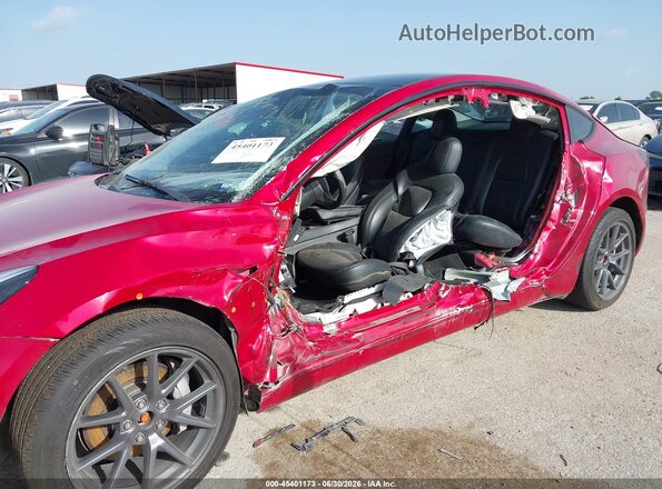 5YJ3E1EB0NF287606 2022 TESLA MODEL 3 Red Вид спереду