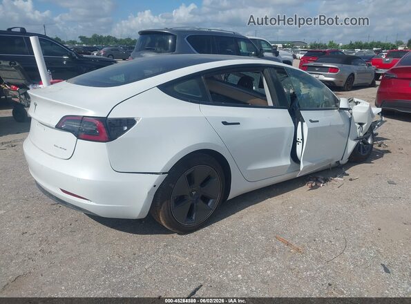 5YJ3E1EB0NF341082 2022 TESLA MODEL 3 Белый Задняя правая четверть