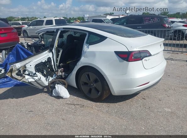 5YJ3E1EB0NF341082 2022 TESLA MODEL 3 Белый Задняя левая четверть