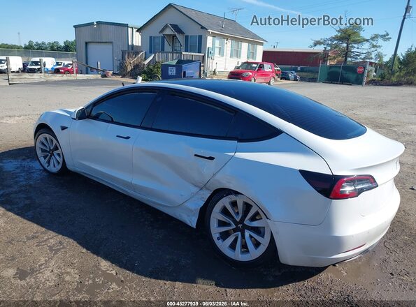 5YJ3E1EB0NF367326 2022 TESLA MODEL 3 White Հետևի ձախ