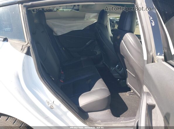 5YJ3E1EB0NF367326 2022 TESLA MODEL 3 White VIN կոդի պիտակի տեսք