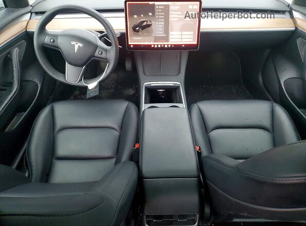 5YJ3E1EB0PF632233 2023 TESLA MODEL Black Առջևի վահանակի տեսք