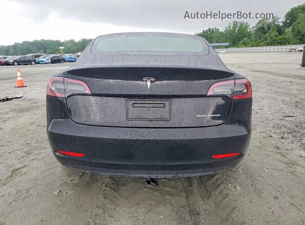5YJ3E1EB0PF632233 2023 TESLA MODEL Black Հետևի տեսք