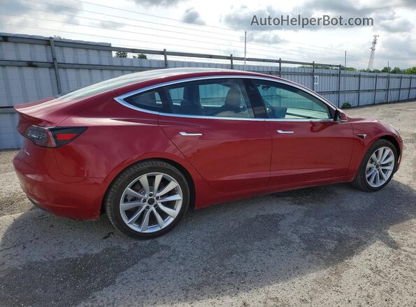5YJ3E1EB1JF126997 2018 TESLA MODEL Red 