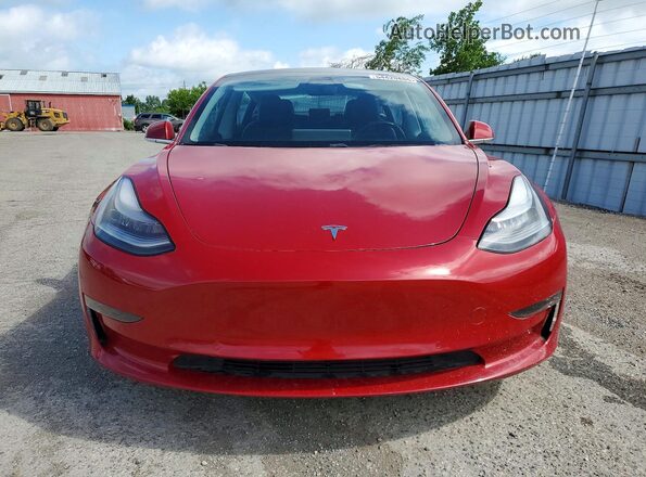 5YJ3E1EB1JF126997 2018 TESLA MODEL Red 