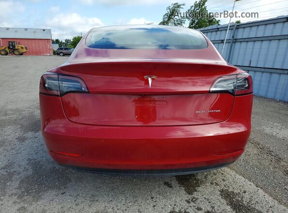 5YJ3E1EB1JF126997 2018 TESLA MODEL Red 