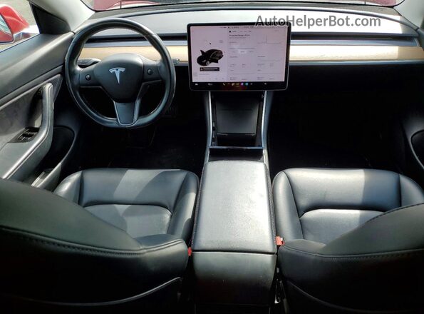 5YJ3E1EB1JF126997 2018 TESLA MODEL Red 