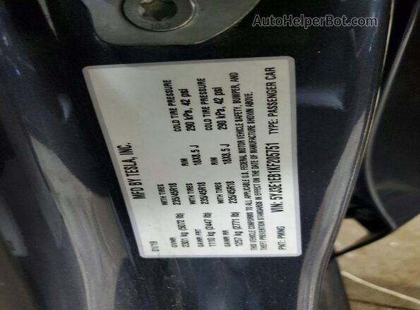 5YJ3E1EB1KF205751 2019 TESLA MODEL Gray 