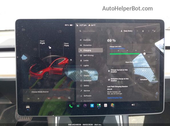 5YJ3E1EB1LF664294 2020 TESLA MODEL 3 Red 