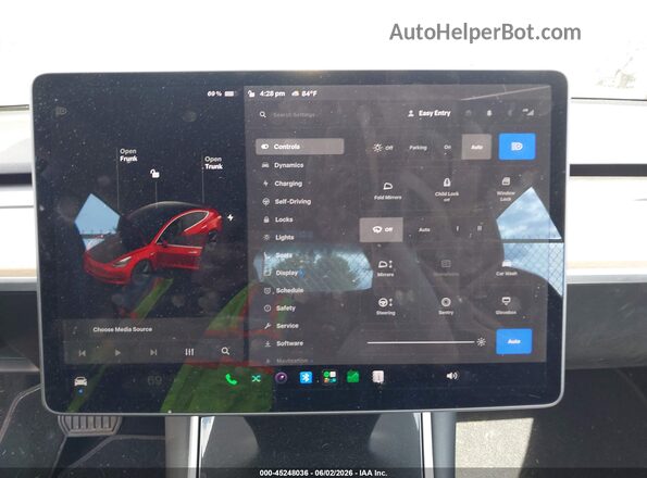 5YJ3E1EB1LF664294 2020 TESLA MODEL 3 Red 