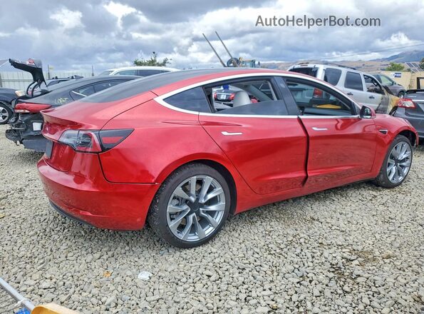 5YJ3E1EB1LF668197 2020 TESLA MODEL Красный Задняя правая четверть