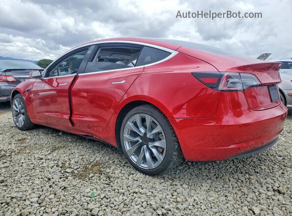 5YJ3E1EB1LF668197 2020 TESLA MODEL Красный Задняя левая четверть