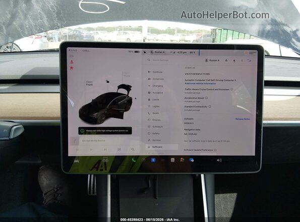 5YJ3E1EB1LF711355 2020 TESLA MODEL 3 Black 