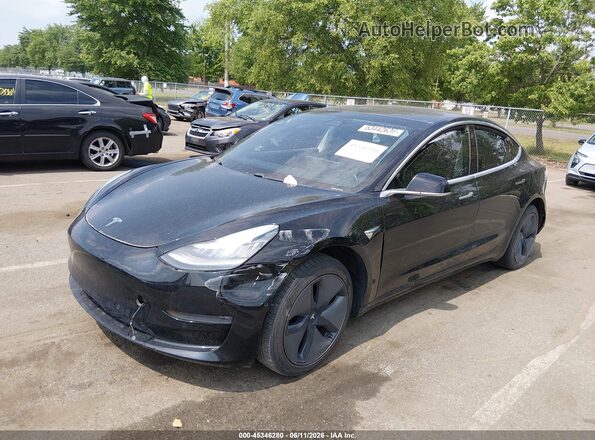 5YJ3E1EB1LF734795 2020 TESLA MODEL 3 Black Przód lewy