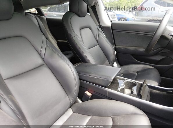 5YJ3E1EB1LF734795 2020 TESLA MODEL 3 Black Widok wnętrza z przodu