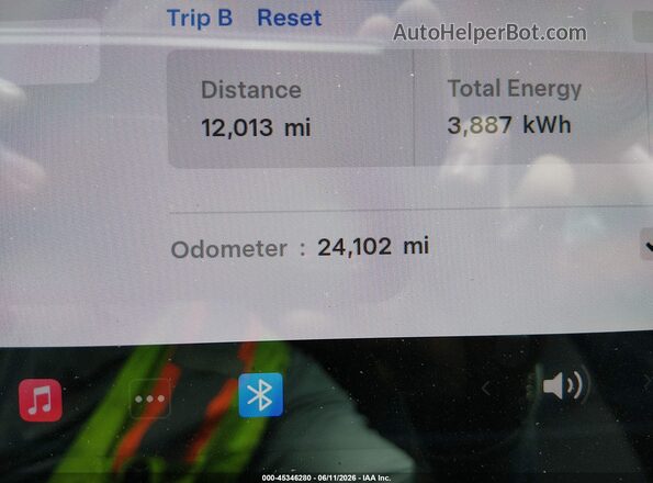 5YJ3E1EB1LF734795 2020 TESLA MODEL 3 Black Widok wnętrza z tyłu