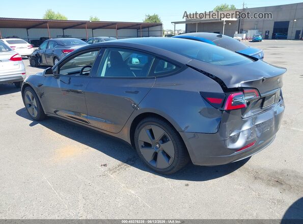 5YJ3E1EB1MF003687 2021 TESLA MODEL 3 Black Tył lewy
