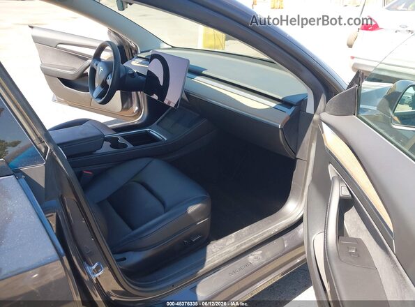5YJ3E1EB1MF003687 2021 TESLA MODEL 3 Black Widok wnętrza z przodu