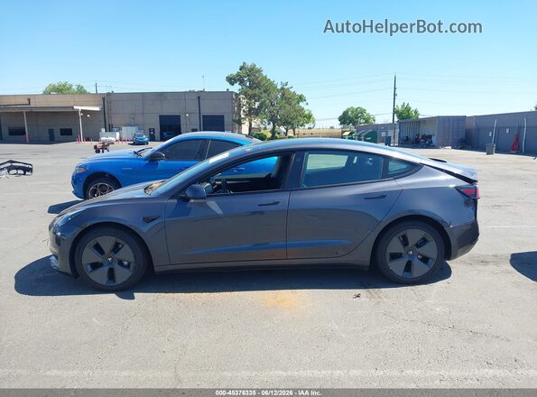 5YJ3E1EB1MF003687 2021 TESLA MODEL 3 Black Widok wnętrza z tyłu