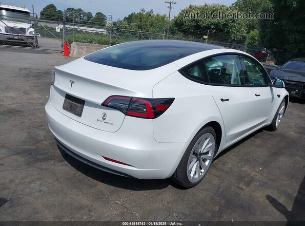 5YJ3E1EB1MF035443 2021 TESLA MODEL 3 Белый Задняя правая четверть